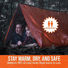2-Person Outdoor Camping Tent Waterproof Lifesaving Tent Emergency