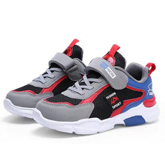 Children's Sports Shoes for Boys, Fashionable Mesh Breathable Casual Sports Shoes Lightweight Student's Running Sneakers