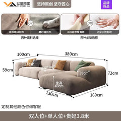 Comfortable Lounge Divano Soggiorno Di Lusso Luxury Furniture  Modern Living Room Sofas Minimalist Sectional Puff Corner Sofa