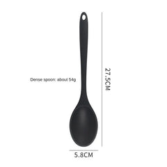 1/3-Piece Silicone Cooking Spoon Set - Heat-Resistant, Large Slotted & Solid Spoons for Non-Stick Cookware, Mixing & Filling