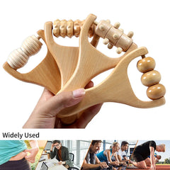 1Pcs  Wooden Massage Roller, Multi-Functional Body Roller for Cellulite Reduction, Eases Muscle Tension ,Natural Muscle Roller