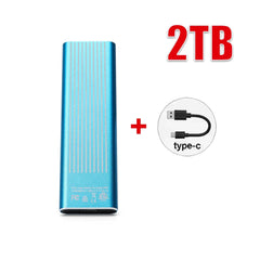 High Speed External Portable SSD 6TB 12TB Plug and Play Mobile Hard Drive Compatible with Windows IOS Android DevicesHigh Speed