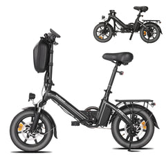 Bodywel T16Pro 250W 36V 10.4Ah Electric Folding Bike 14 Shock Absorber Double Disc Brakes LCD Urban Commute