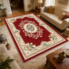 Persian Retro Large Living Room Sofa Carpet Antiskid Machine Washable Decoration Bedroom Large Size Rug Soft Parlor Luxury Mat