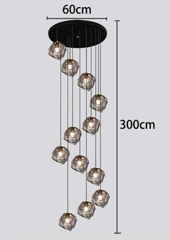 Modern home decor led lights pendant light lamps forstaircase Chandeliers for living room hanging light indoor lighting
