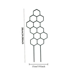 3pcs,  Is Designed As A Honeycomb-shaped Climbing Plant Support Frame.  It Is Very Suitable for Potted Vines and Flowers