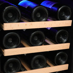 Top Rated Upright Compressor Wine Cooler 31 Bottles Beverage Fridge with CE for Europe Home Bar Kitchen Office Apartment