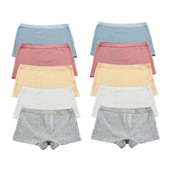 10PCS Fast Shipping M-XL 95% Cotton Boxer Shorts Women Sports Panties Yoga Panty for Female Underpants