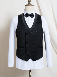 Turkish Luxury Wedding Suits for Groom 3 Pieces Man Suits Slim Fit High Quality Shining Flash Diamond Tuxedo Dinner Suit