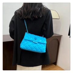 Rhombus Chain Bag Women's Large-capacity 2026 New Summer Versatile Shoulder Messenger Bag Texture Temperament Commuter Tote Bag