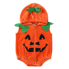 2026 Baby Halloween Rompers Infant Pumpkin Costume Newborn Cosplay 3pcs Onesie Suit New BornParty Clothing Suit