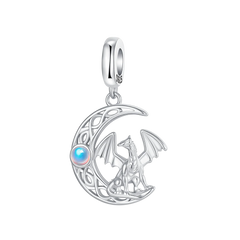 925 Sterling Silver Purple Baby Dragon Flying Dragon Cub Pendant Charm Fit Original Charms Bracelets Women DIY Jewelry Gift