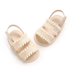 NEW Baby Girls Shoes Non-Slip Soft Soled Lace Bowknot Flats Toddler First Walker Fall Princess Shoes