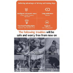 Pet Training Control Device Rechargeable Ultrasonic Dog Barking Deterrent Trainer To Stop Barking