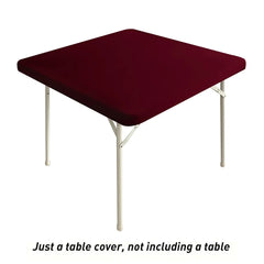 Square Fitted Table Cover Elastic Tablecloth Stretch Spandex Tables Top Cover Table Topper Cap for Dining Kitchen Home Party