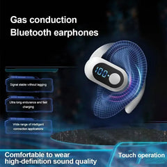 Bluetooth 5.3 Headphone Ear Hook Wireless Earphone LED Display HD Calling Mic Surround Sound Earbud HiFi Stereo Gaming Headset