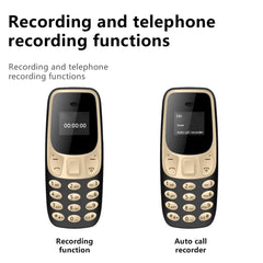 SERVO BM10 Mini Feature Phone Dual SIM Dual Standby Voice Dialing Low Radiation Mp3 Player With Earhook Pocket Cellular Phone