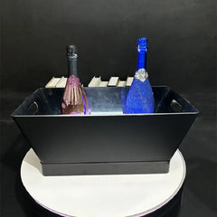 Rechargeable LED Ice Bucket  Crown Shaped Wine Beer and Champagne Cooler with Glowing Light for Bar Party and Nightclub Use