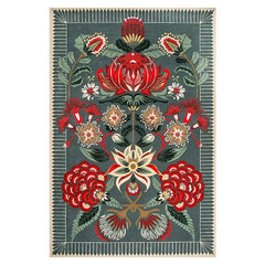 Light Luxury Cloakroom Carpet Home Non-slip Mat Large Area Bedroom Decor Washable Rug European Retro Carpets for Living Room