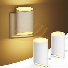 Night Light Motion Sensor With LED Light EU Plug Lamps Children'S Night Light Wireless Night Lamp For Bedside Table Bedroom