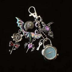 Original Hollow Heart Pocket Watch Chain Keychain Design Steampunk Clock Vintage Necklace Pendant Jewelry Watch Men Women Gift