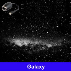 Romantic LED Starry Sky Night Light USB Powered Saturn Galaxy Projector Lamp for Car Roof Party Room Ceiling Decor Plug and Play