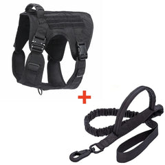 Tactical Military Vest Pet German Shepherd Golden Retriever Tactical Training Dog Harness and Leash Set For All Breeds Dogs
