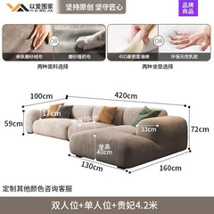 Comfortable Lounge Divano Soggiorno Di Lusso Luxury Furniture  Modern Living Room Sofas Minimalist Sectional Puff Corner Sofa