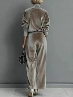 2 Pieces Women's Sets Spring Autumn Pullover Suit Long Sleeve Tops and