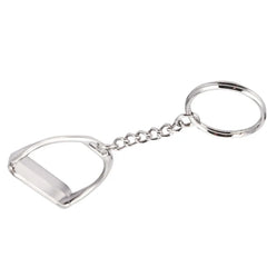 1Pcs Simple Elegant Design Western Stirrup Keychain Key Ring Hanger Tool For Men Women Bag Decoration Equestrian Equine Horse Th