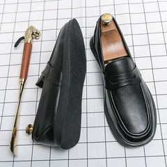 Elegant New Men's Loafers Soft Soles Comfortable Office Business Work Shoes Daily Commuting Men's Driving Shoes Anti Slip