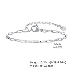 1/2/3pcs Chain Bracelet for, Stainless Steel Twisted Rope Cuban Chain