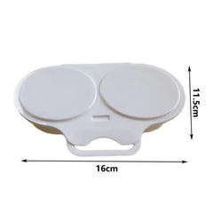 Food Grades Plastic Microwave Egg Cooker Heat Resistant Kitchen Cooking Mold Egg Fryer Easy To Clean Portable Steamed Egg Box