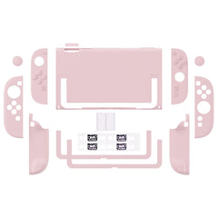 PlayVital Solid Color Protective Case for Nintendo Switch 2, Anti-Scratches Hard Shell Dockable Grip Cover with  Foldable Stand
