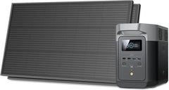 ECOFLOW Solar Generator DELTA 3 Classical Dark 1000, 1024Wh LiFePO4 Battery Portable Power Station, 1800W AC/100W USB-