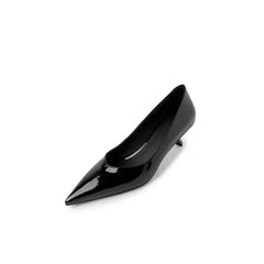 MKKHOU Fashion Pumps New High Quality Real Leather Simple Pointed Shallow Elegant High Heels Daily Commuter Women Shoes