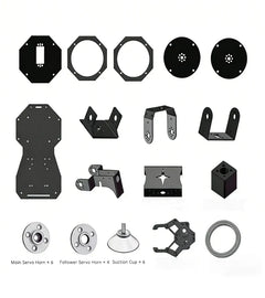 6 DOF Robotic Arm with Gripper Claw, PS2 Control, Metal Alloy, 20kg