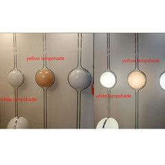 Modern Creative Floor Lamp White Yellow Acrylic Ball Standing Light Living Room Hotel Sofa Corner Decor Bedroom Bedside Lamps