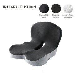 Seat Cushion for Office Chair Ergonomic Memory Foam Seat Cushion with Back Support for Stress Relief Lumbar Support Car Office
