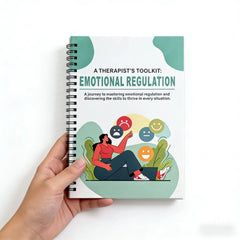 Emotional Regulation Workbook for Adults & Teens – Therapist Guided Mental Health Journal, CBT & Self-Care Exercises, Spiral Bou