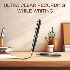 Lenovo New 128GB AI Digital Voice Recorder Pen, Smart Noise Reduction Audio Recorder with Playback & Charging, Writing Pen Style