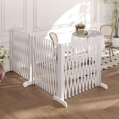 Pet Puppy Fence Retractable Isolation Dog Wooden Fence Folded Indoor Anti-Jailbreak Dog Fences Accessories Isolation Pet Cat Net