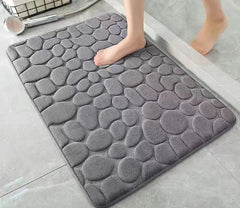 40x60cm/50x80cm Bath Rugs Mat Non Slip Cobblestone Embossed Carpets
