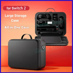 All in One for 2025 Switch 2 Large Storage Case Mario Accessories Hard Carrying Hand Bag for Switch 2 Waterproof EVA Shell Cover