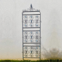 2Tier Clematis Rose Climbing Pergola Outdoor Fence Wrought Iron Plant Support Frame Outdoor Cucumber Climbing Frame