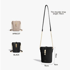 FOXER Brand Chic Mini Cellphone Bag Women's Shoulder Bag PU Leather Fashion Girl's Travel Small Crossbody Bag Purse