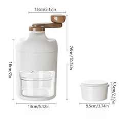 Ice Breaker Portable Hand-operated Ice Shaver Small Multifunction Shaved Ice Machine DIY Hand Operated Snow Cone Machine Home
