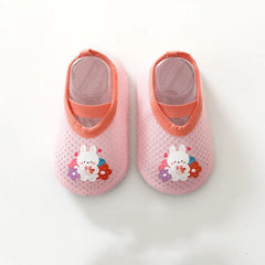 Baby Floor Shoes Casual Toddler Soft Sole Sock First Walker Anti-slip Cartoon Home Floor Indoor Shoes For Girls Boys Summer Mesh