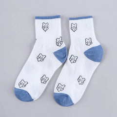 Comfortable Casual Fashion Autumn Cartoon Winter Cotton Sport Women Hosiery Middle Tube Socks Bear Socks Couple Socks