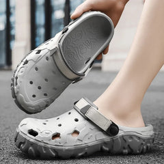 Sandals for Men Black Red Breathable Home Slippers Outdoor Fashion